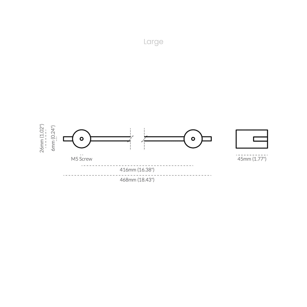 Intersect Pull Nickel — view 12
