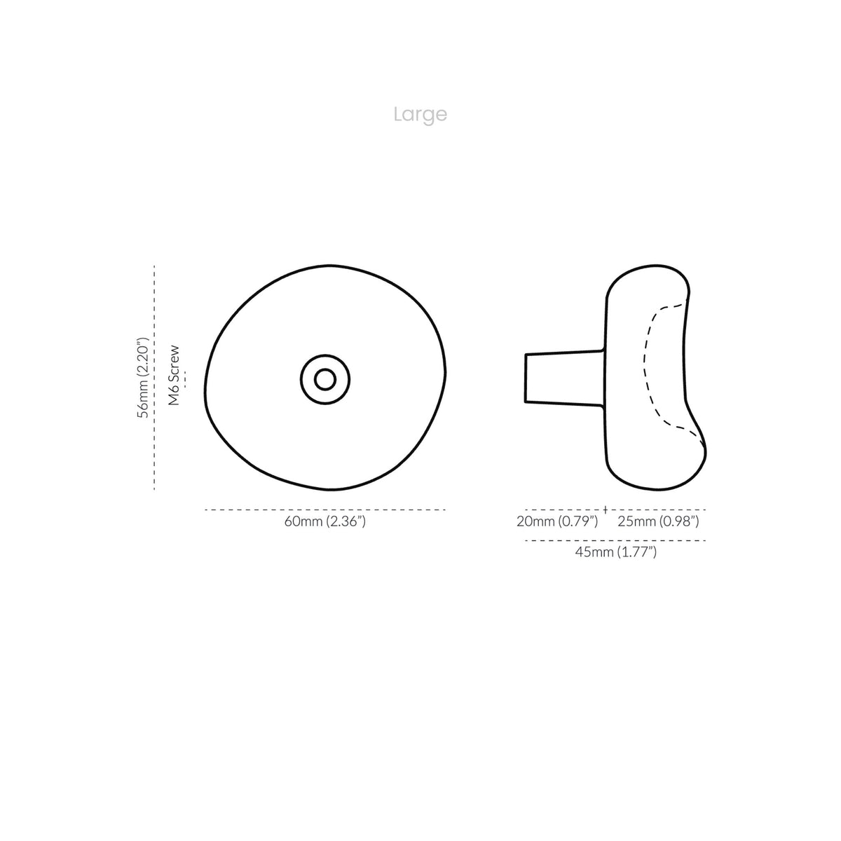 Orietta Knob Polished Nickel — view 8