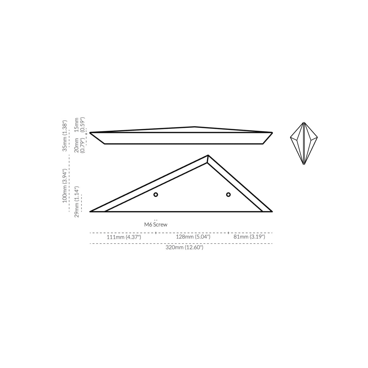 Prism Marble Handle Viola — view 8