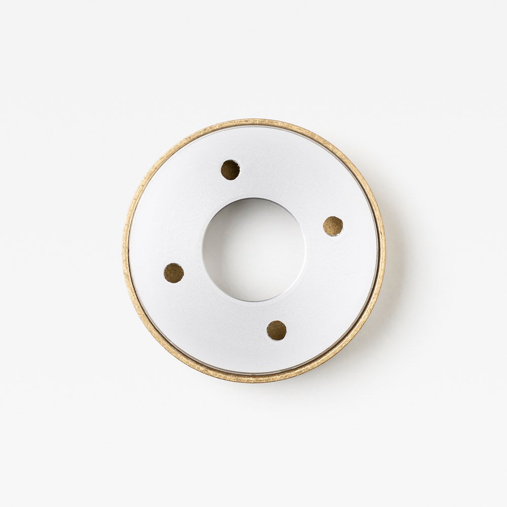 65mm Rose Adaptor Kit Tumbled Brass — view 3