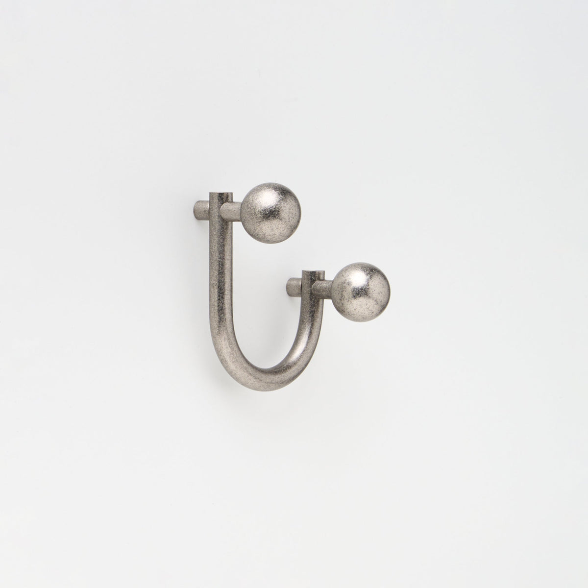 Sphere Hook Tumbled Nickel — view 3