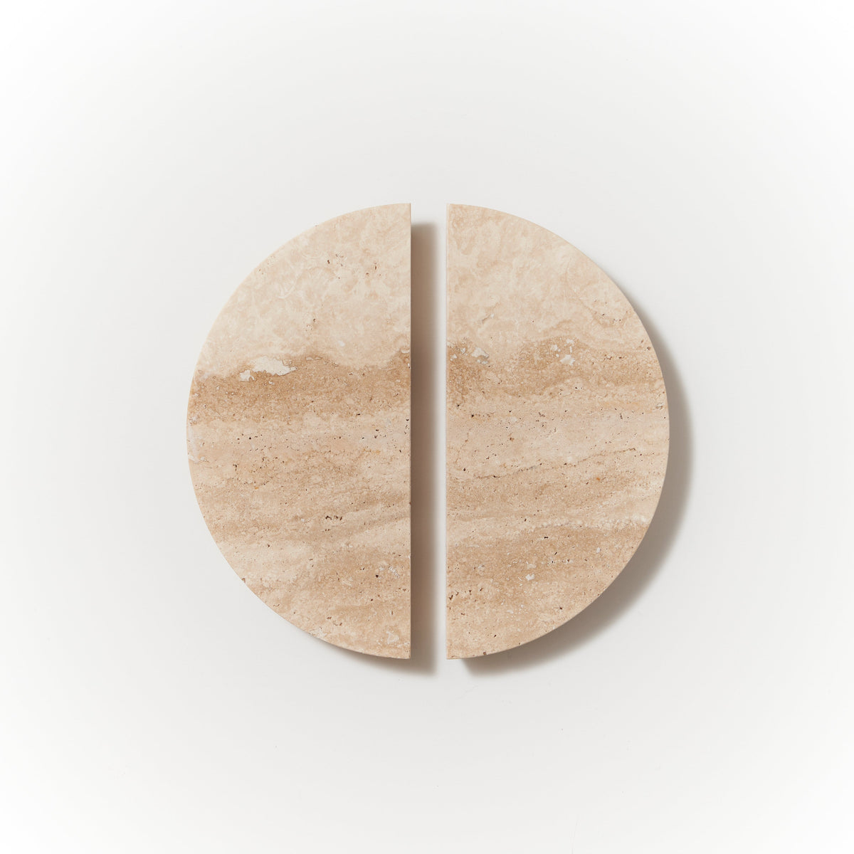 Arc Travertine Handle — view 1