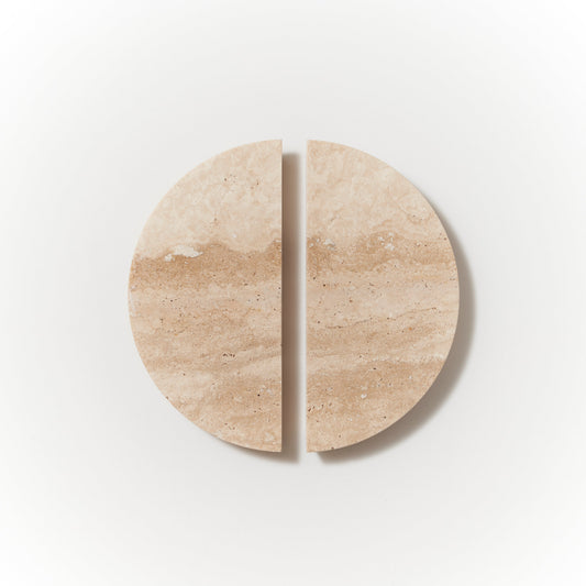 Arc Travertine Handle — view 1