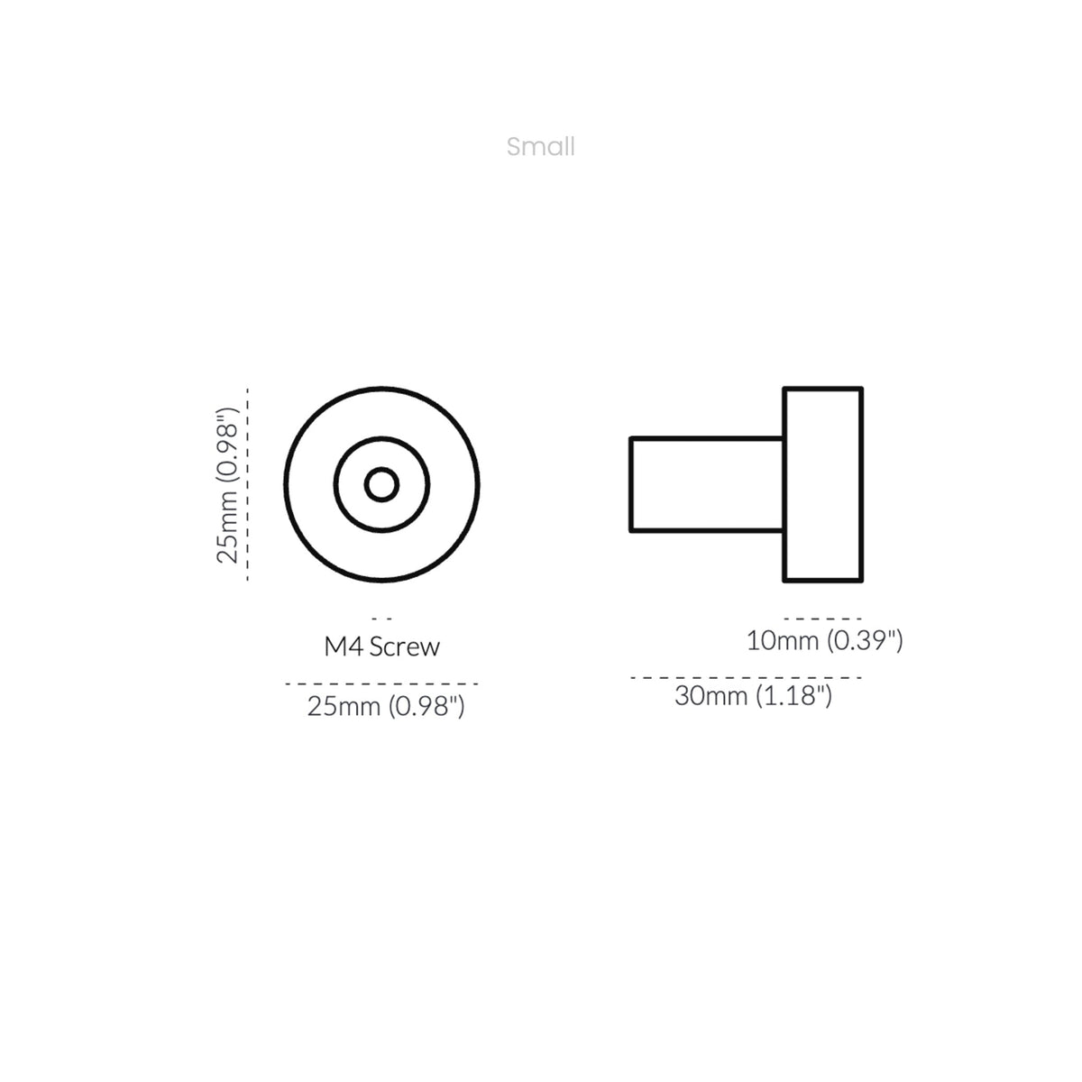 Ascot Knob Aged Brass — view 6