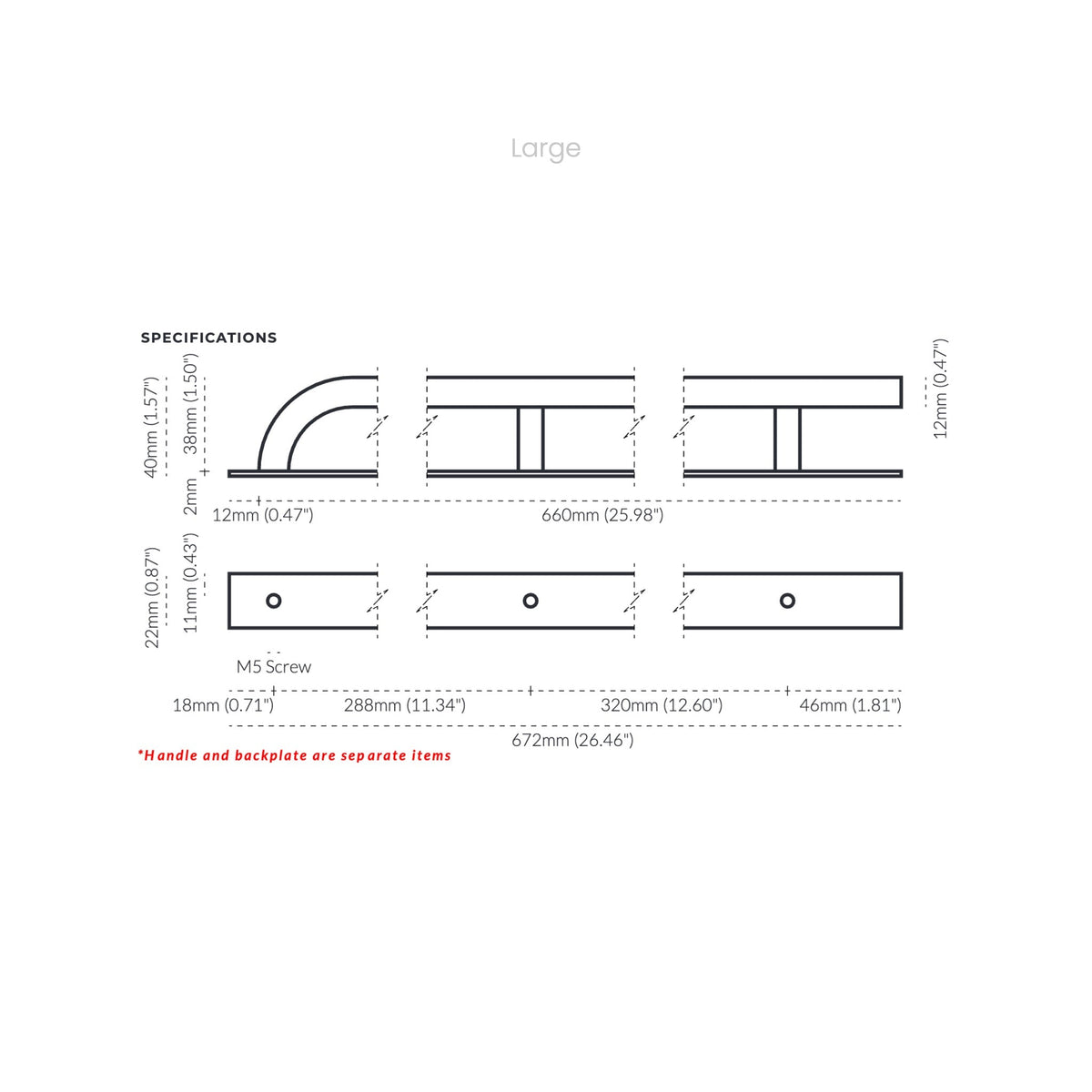 Brera with Backplate Nickel Large — view 4