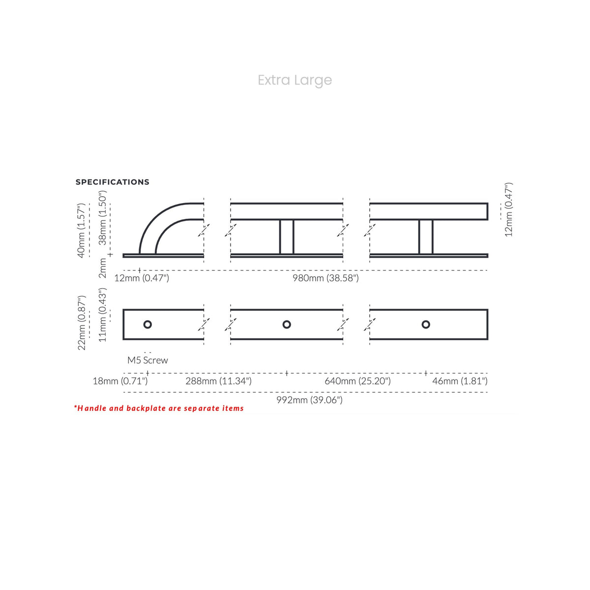 Brera Handle White XL — view 4