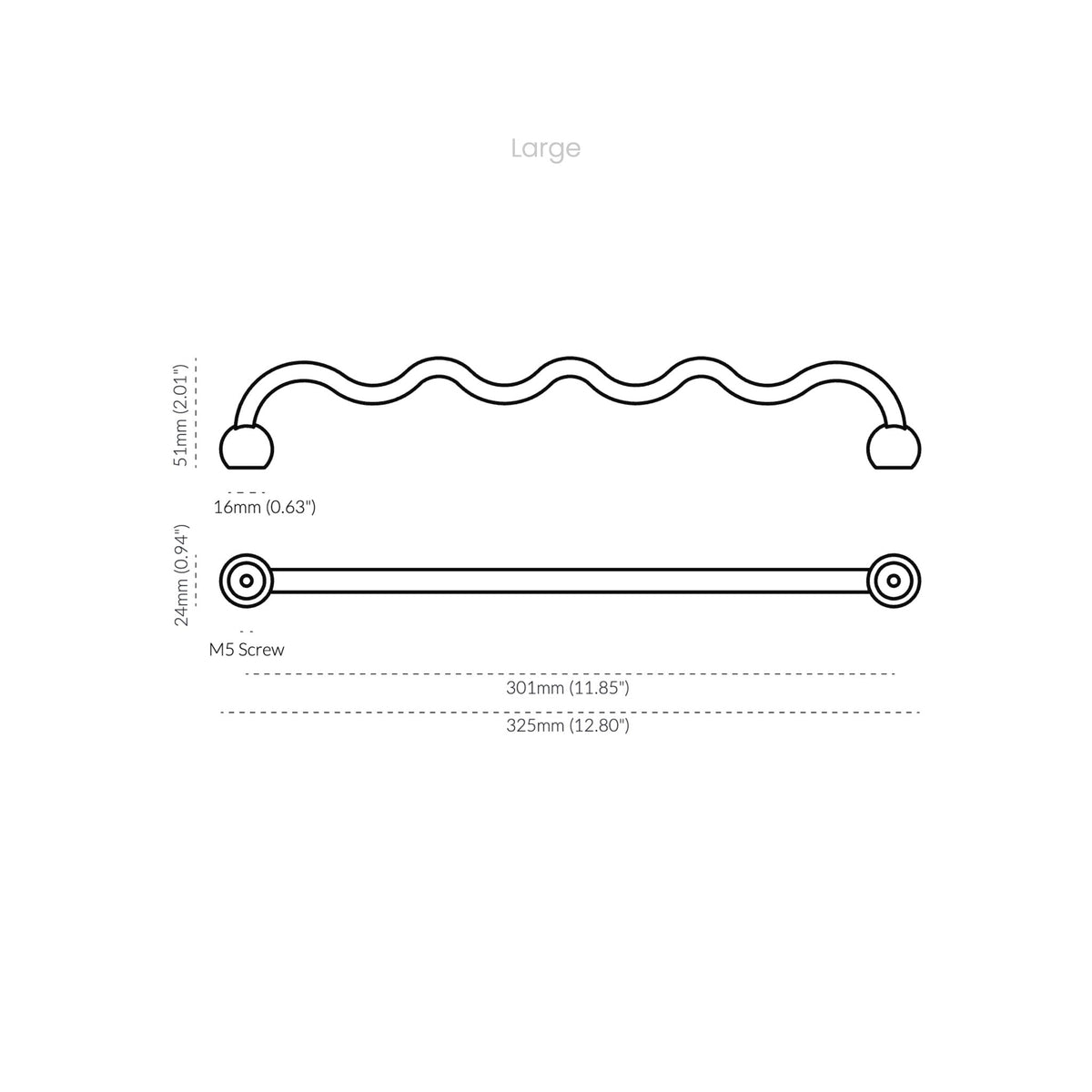 Capri Pull Tumbled Brass — view 12