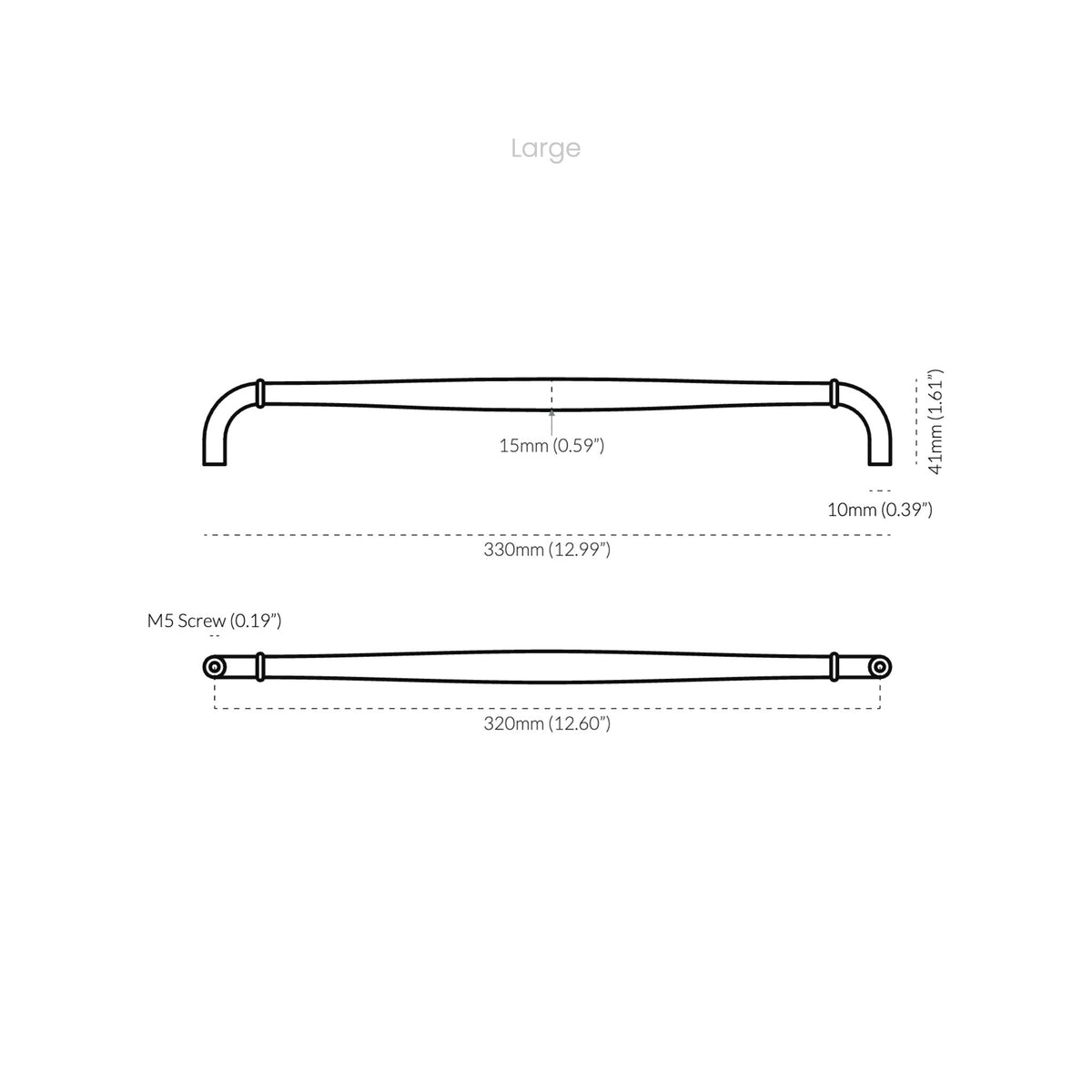 Cast Almond Pull Pewter — view 7