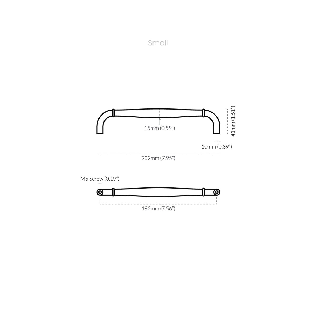 Cast Almond Pull Pewter — view 6