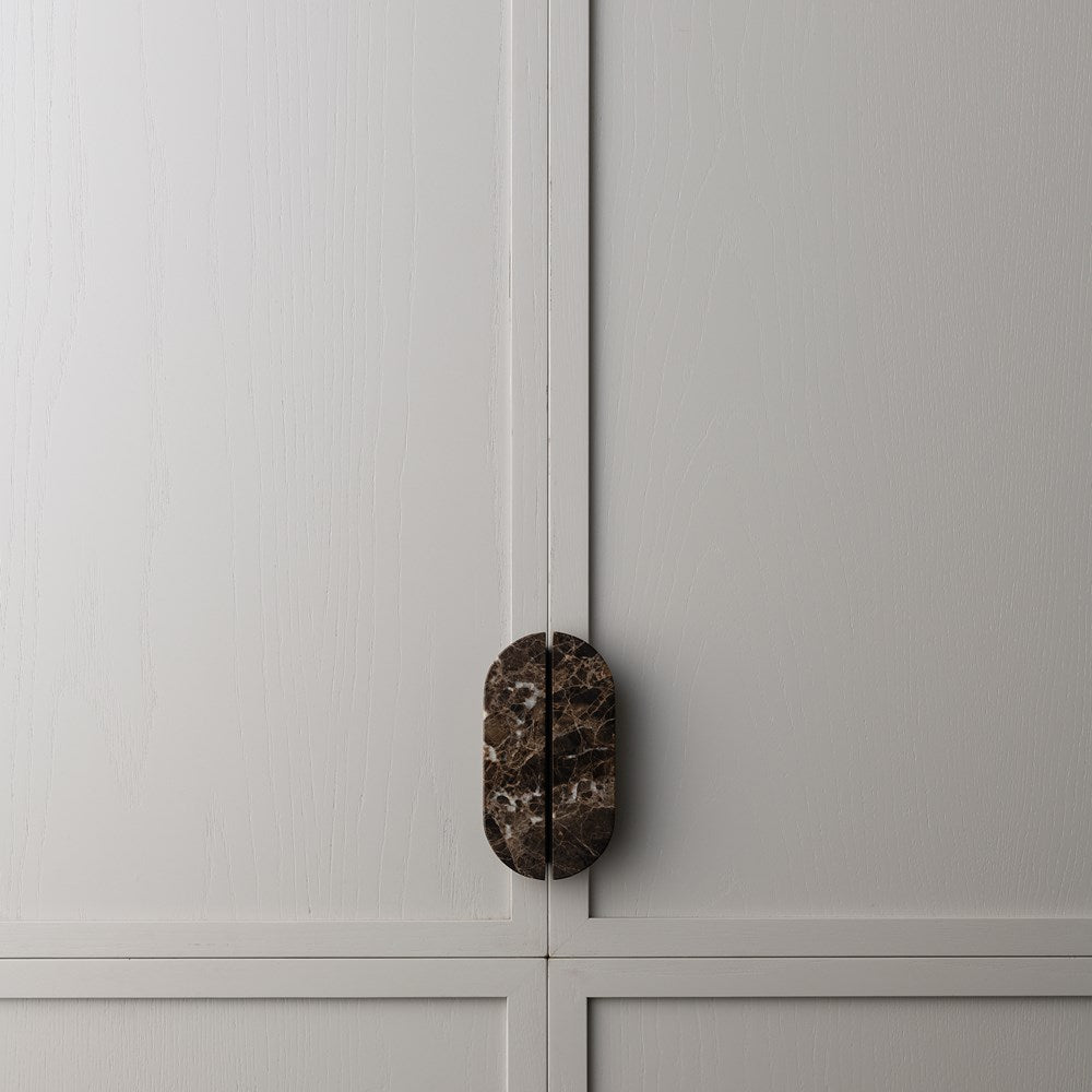 Dot Marble Handle Dark Emperador Small — view 4