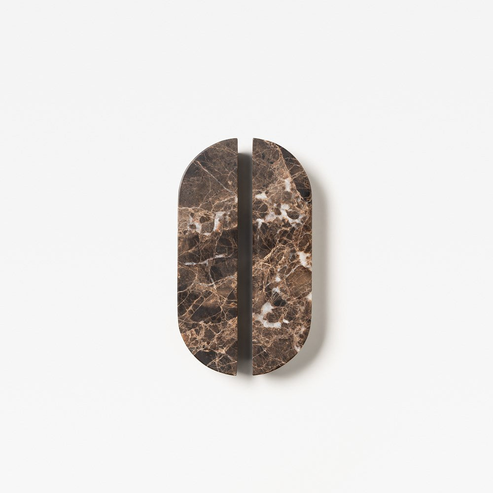 Dot Marble Handle Dark Emperador Small — view 1