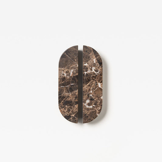 Dot Marble Handle Dark Emperador Small — view 1