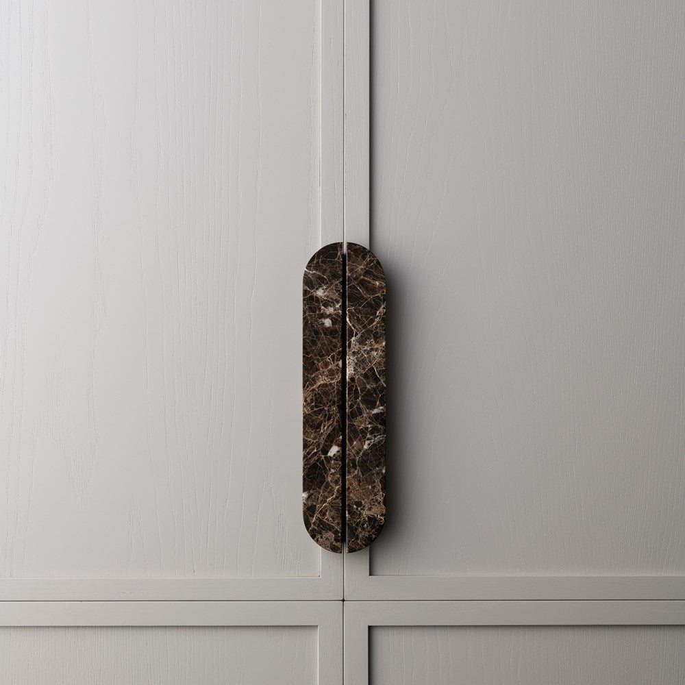 Dot Marble Handle Dark Emperador Large — view 4