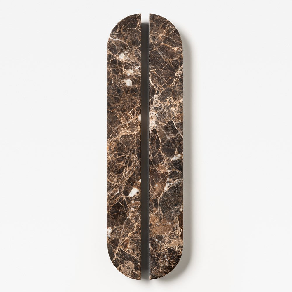 Dot Marble Handle Dark Emperador Large — view 1