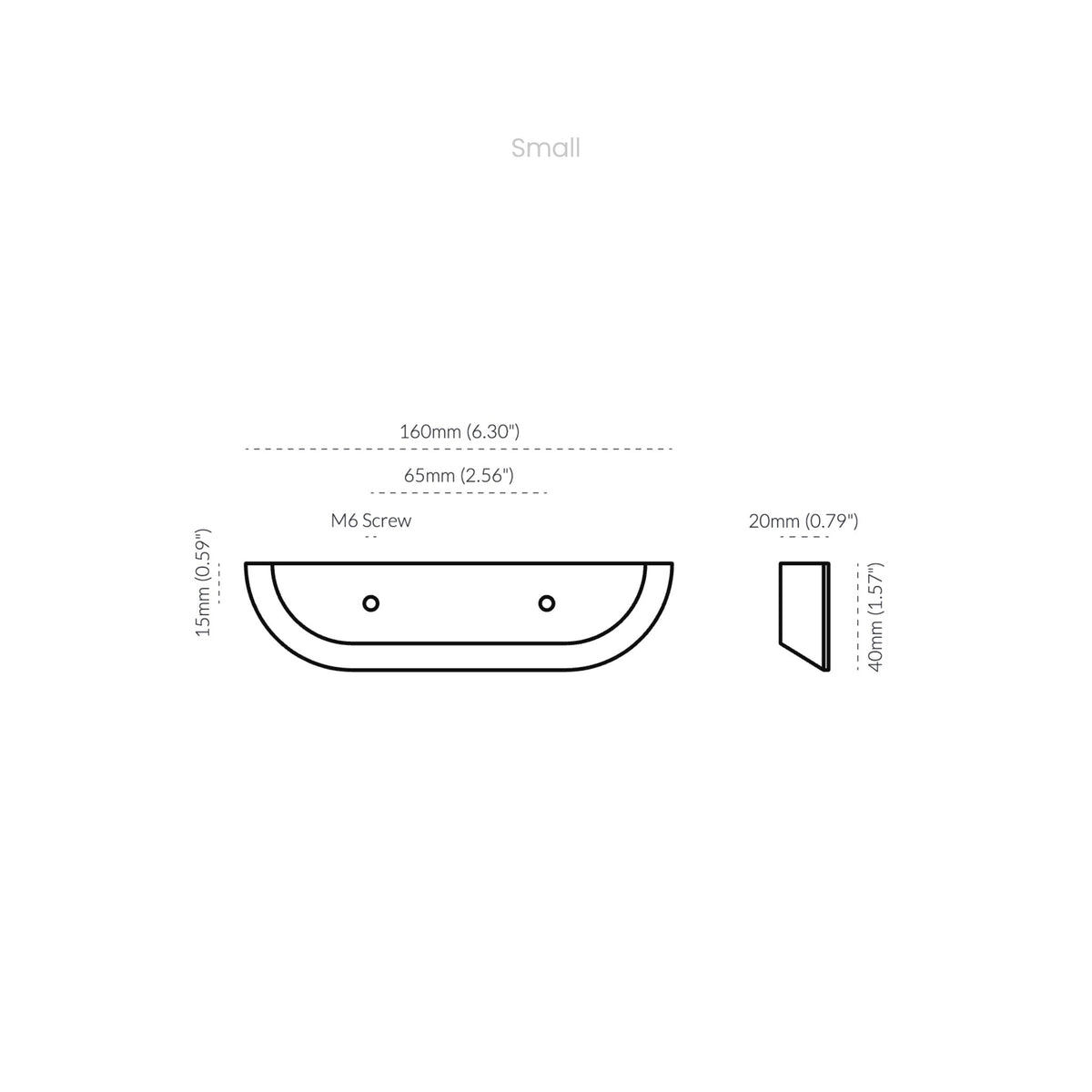 Dot Marble Handle Tundra Grey Small — view 10