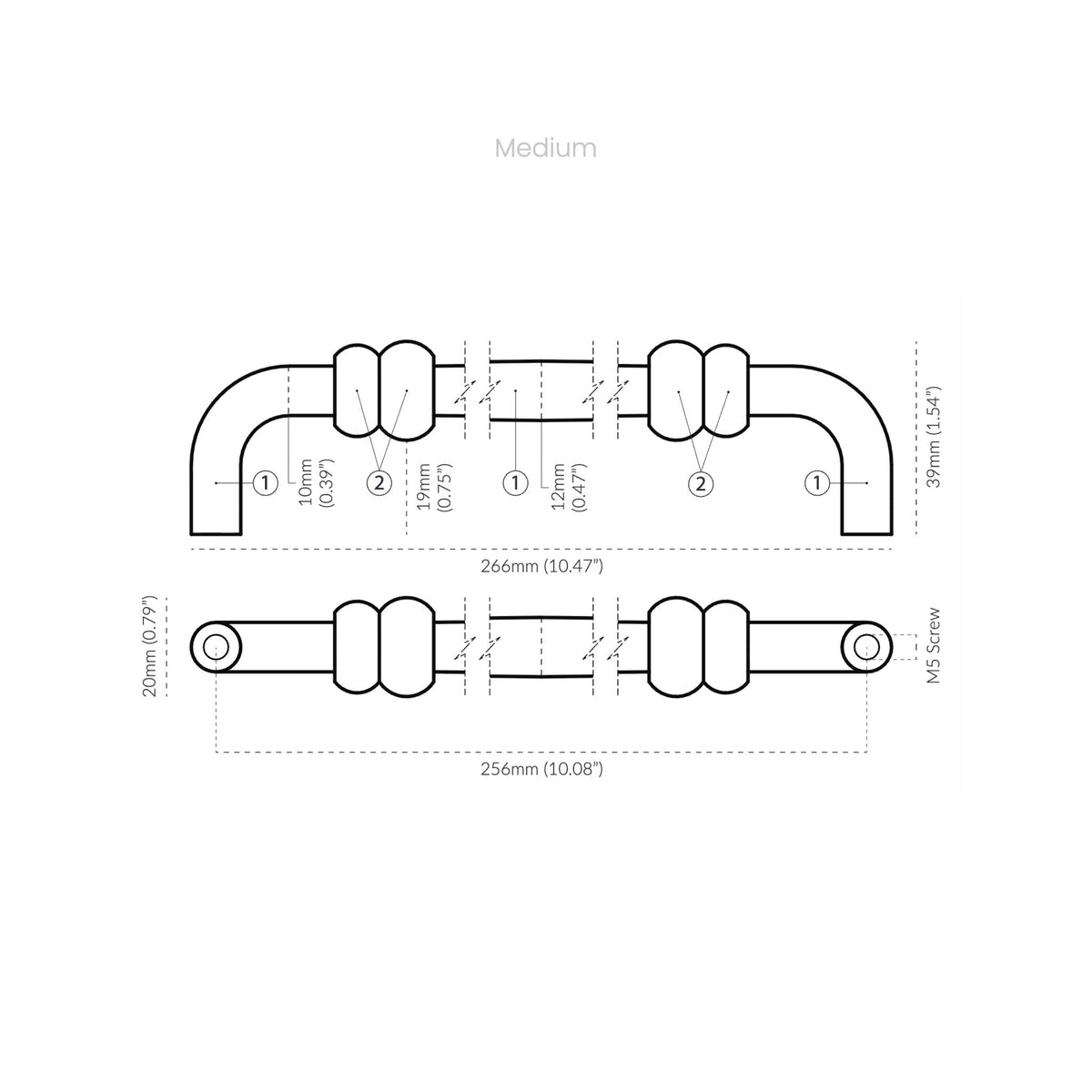 Duet Pull Polished Nickel — view 8