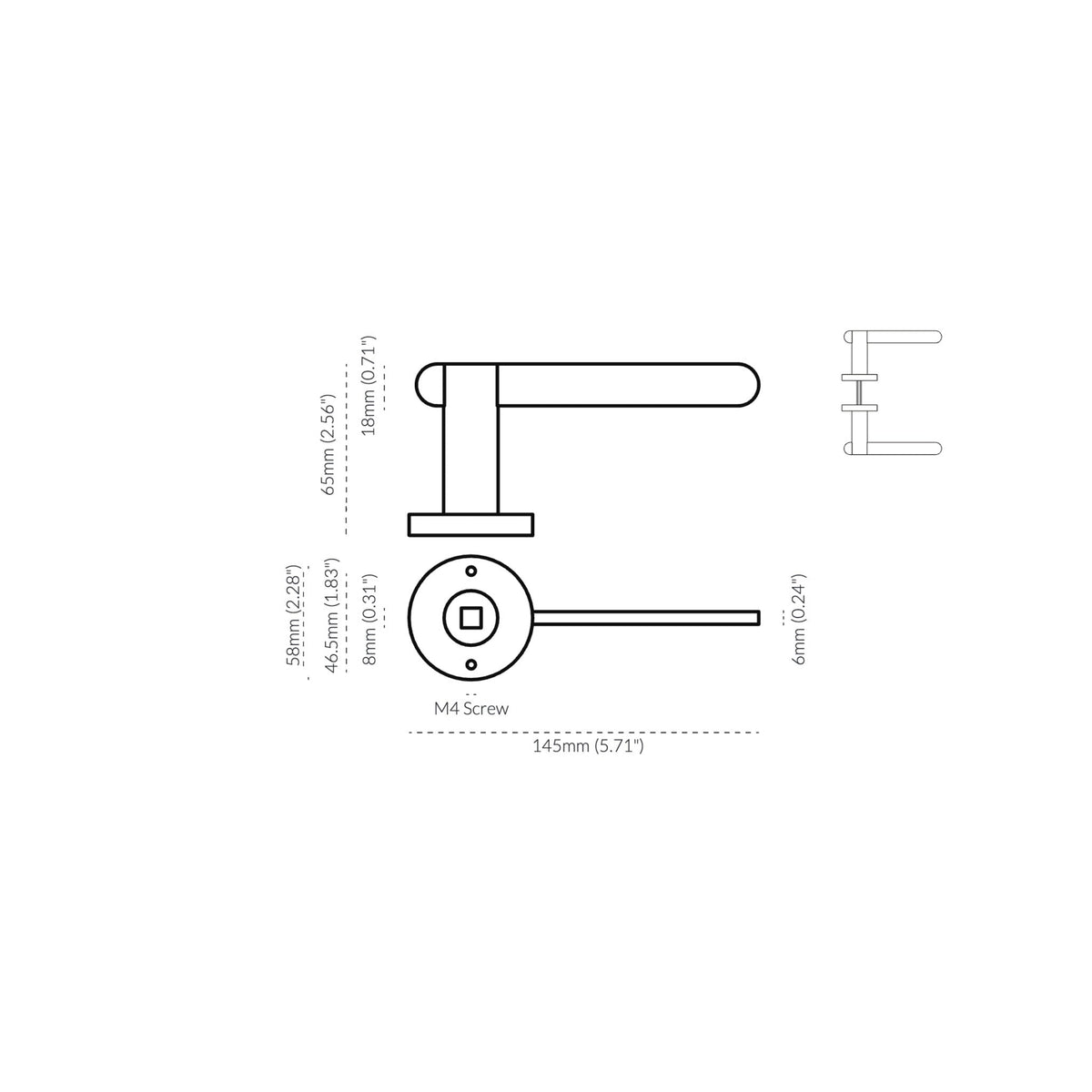 Intersect Lever Nickel — view 4