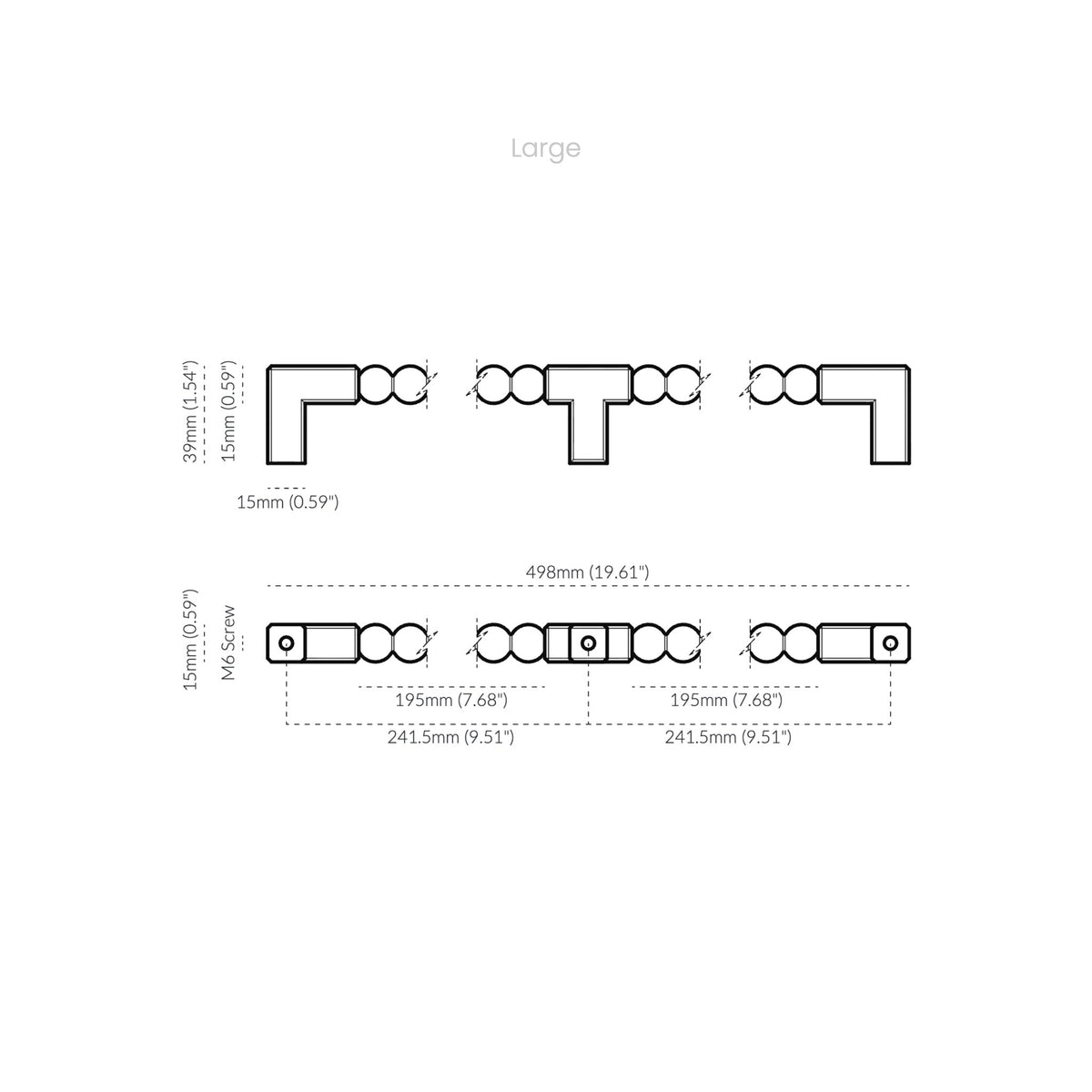Orbe Pull Nickel Large — view 5