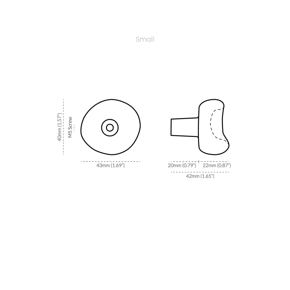 Orietta Knob Polished Nickel — view 7