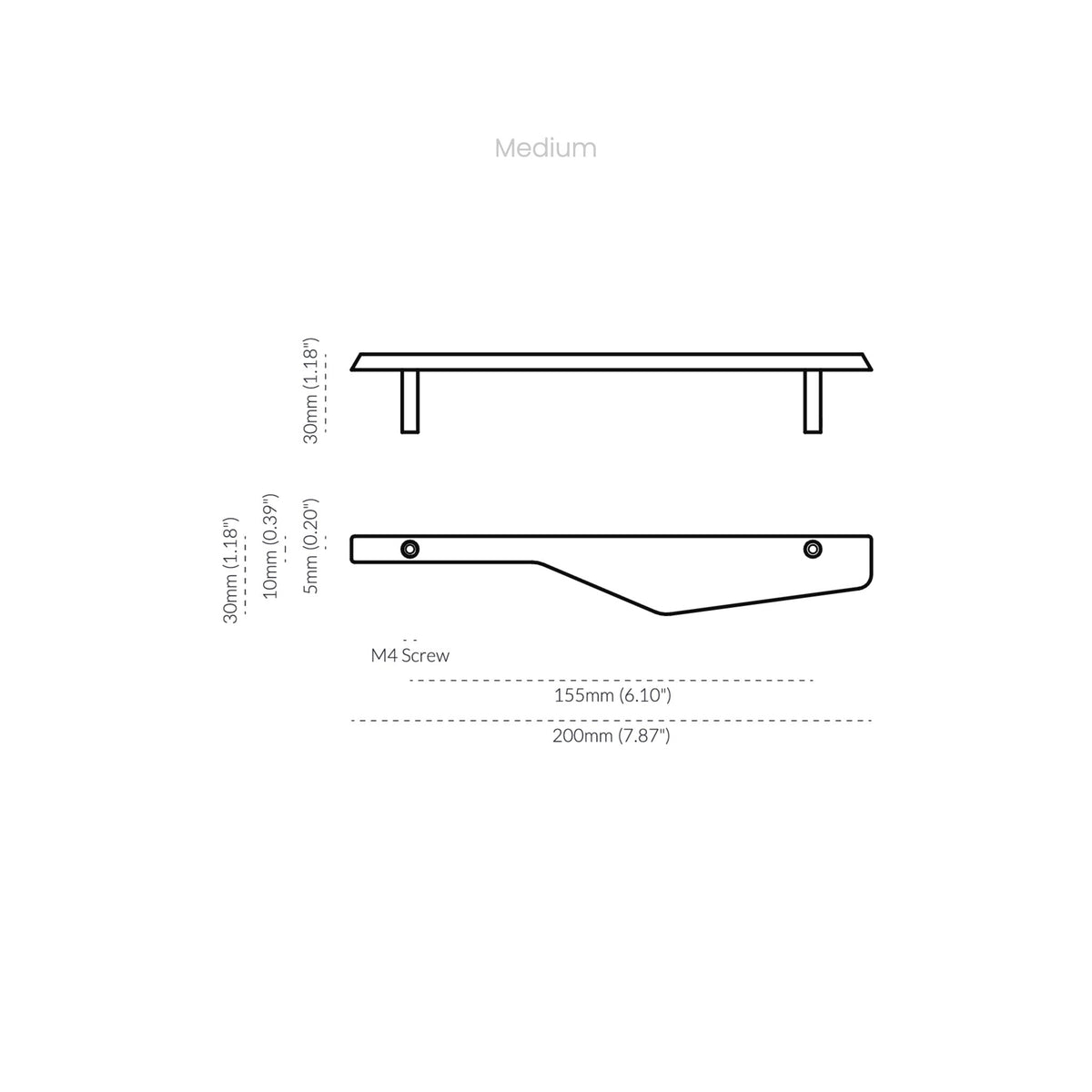 Outline_C Handle Tumbled Nickel — view 13