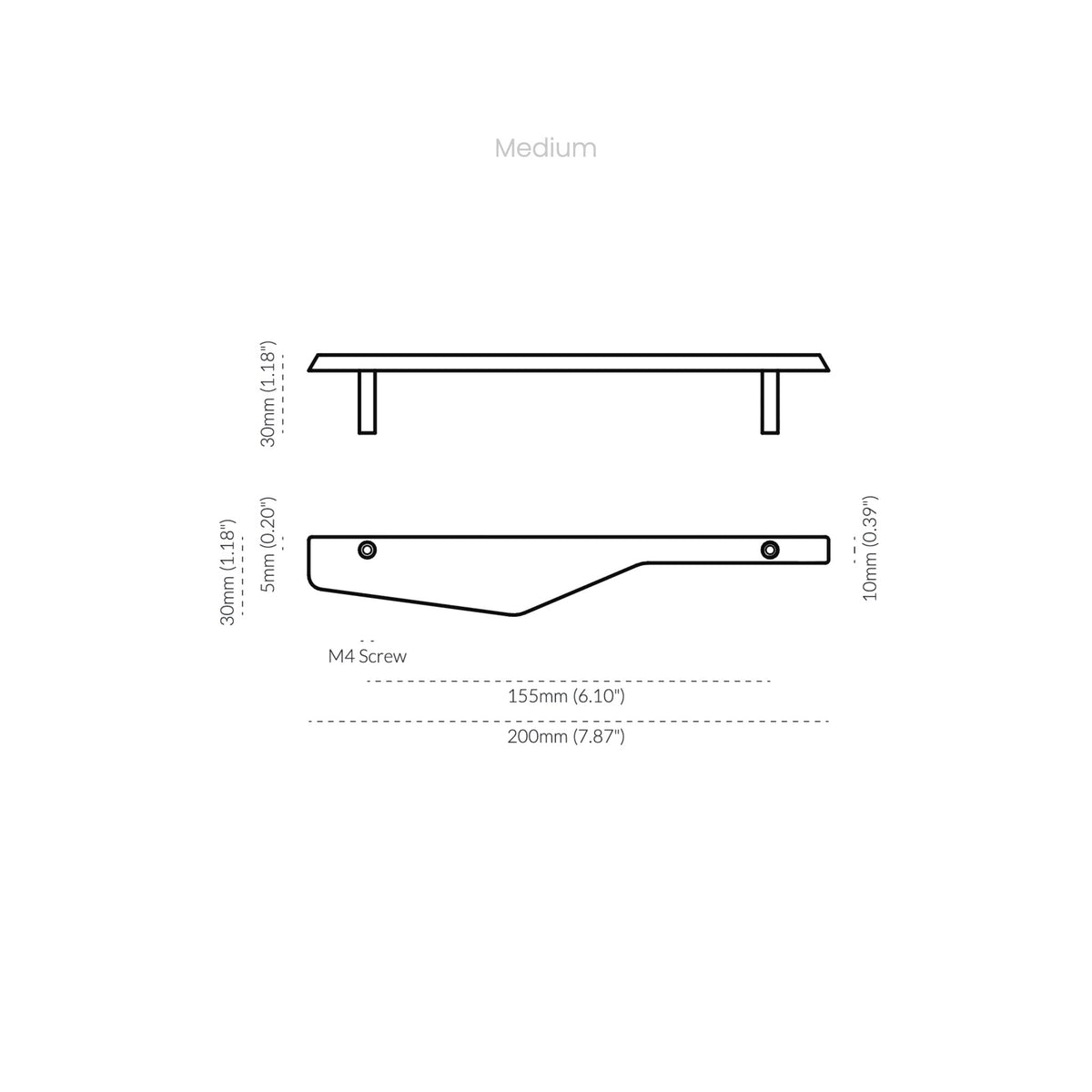 Outline_D Handle Tumbled Nickel — view 11