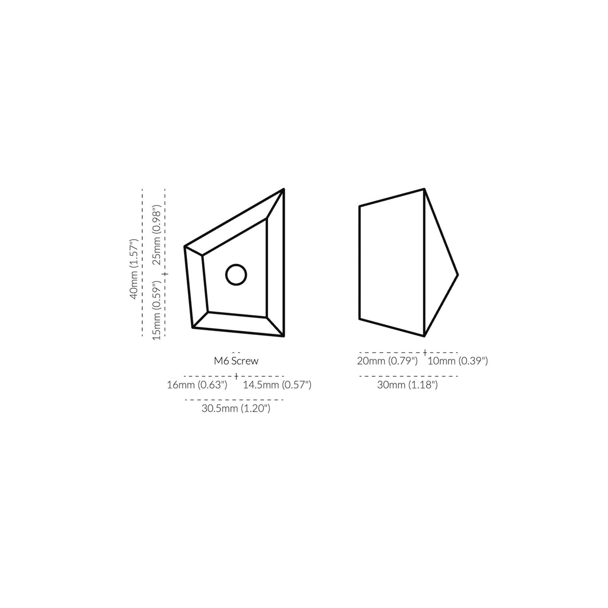 Prism Marble Knob Black — view 8