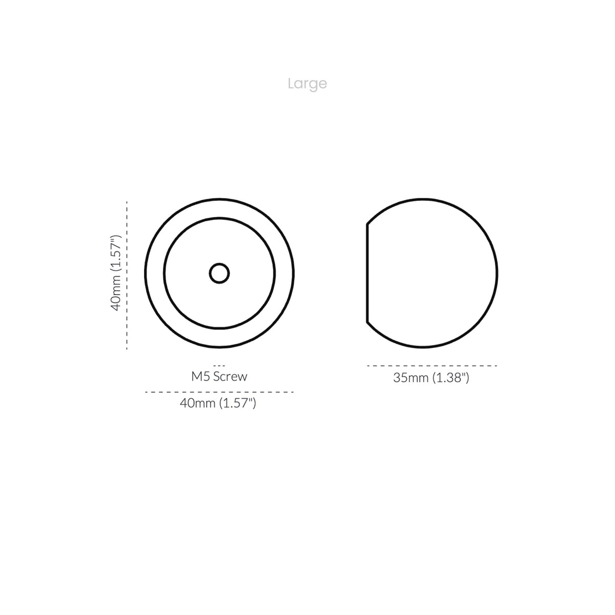 Sphere Knob Tumbled Nickel — view 12