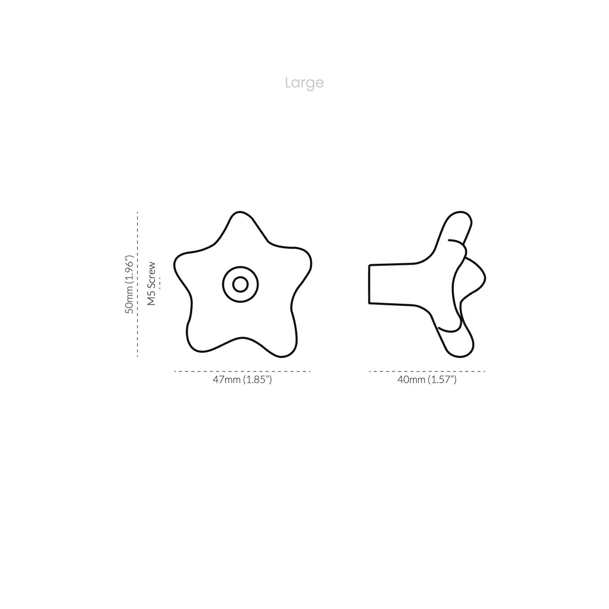 Star Knob Oil Rubbed Bronze — view 7