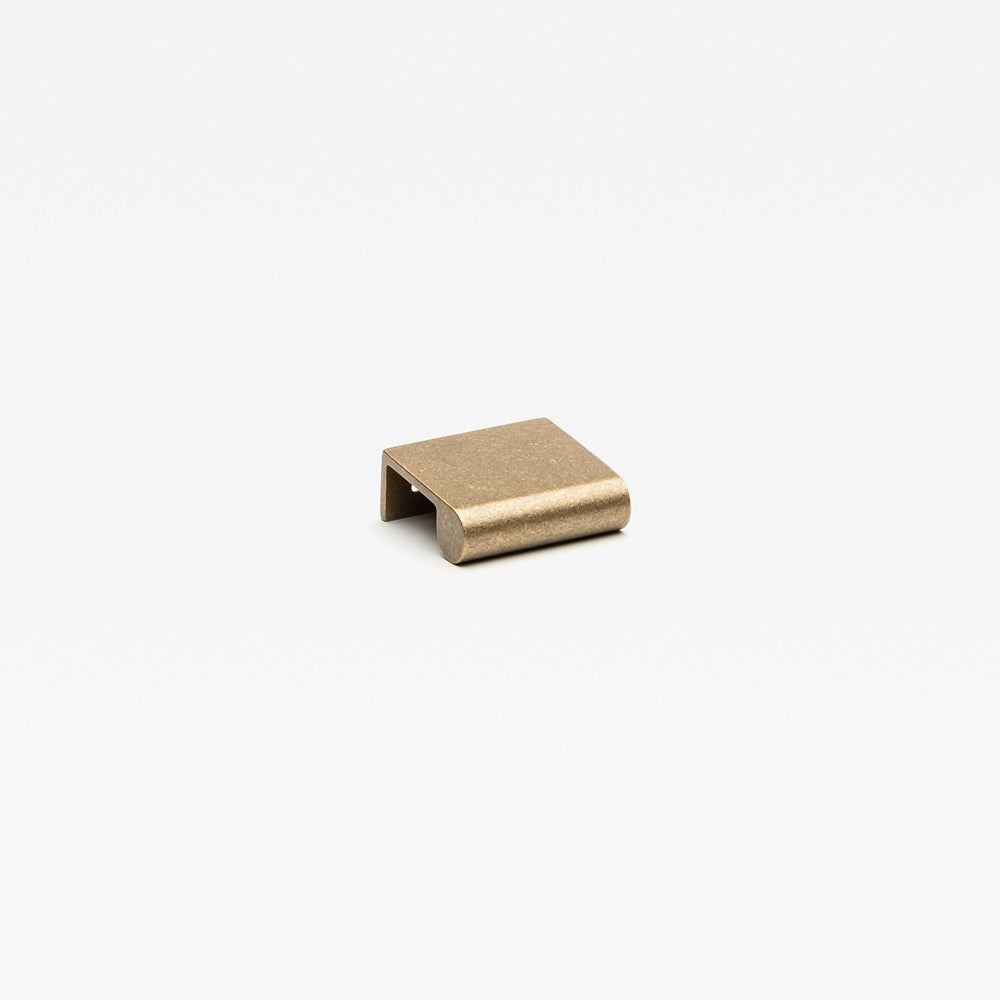 Lincoln Pull Tumbled Brass — view 2