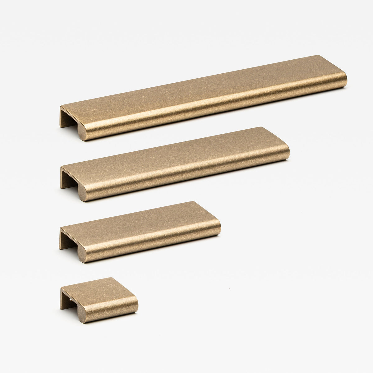 Lincoln Pull Tumbled Brass — view 1