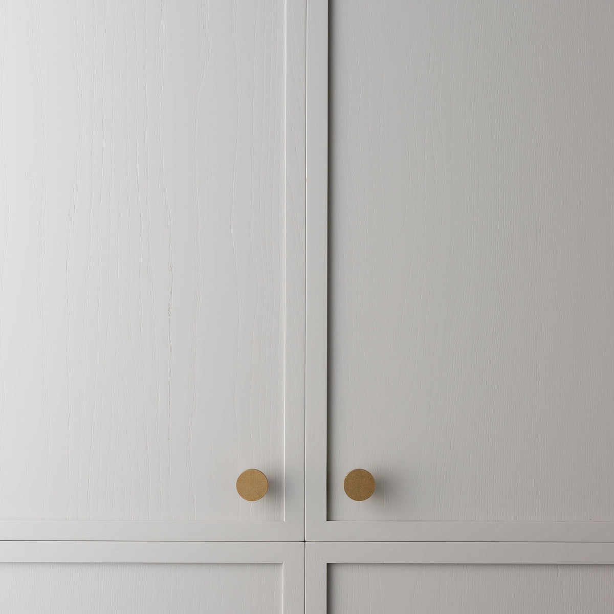 Ascot Knob Tumbled Brass — view 5
