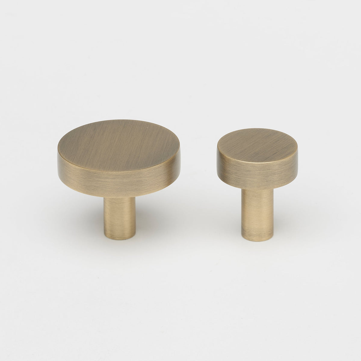 Ascot Knob Aged Brass — view 3