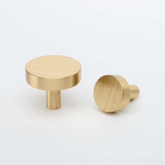 Ascot Knob Brass — view 1