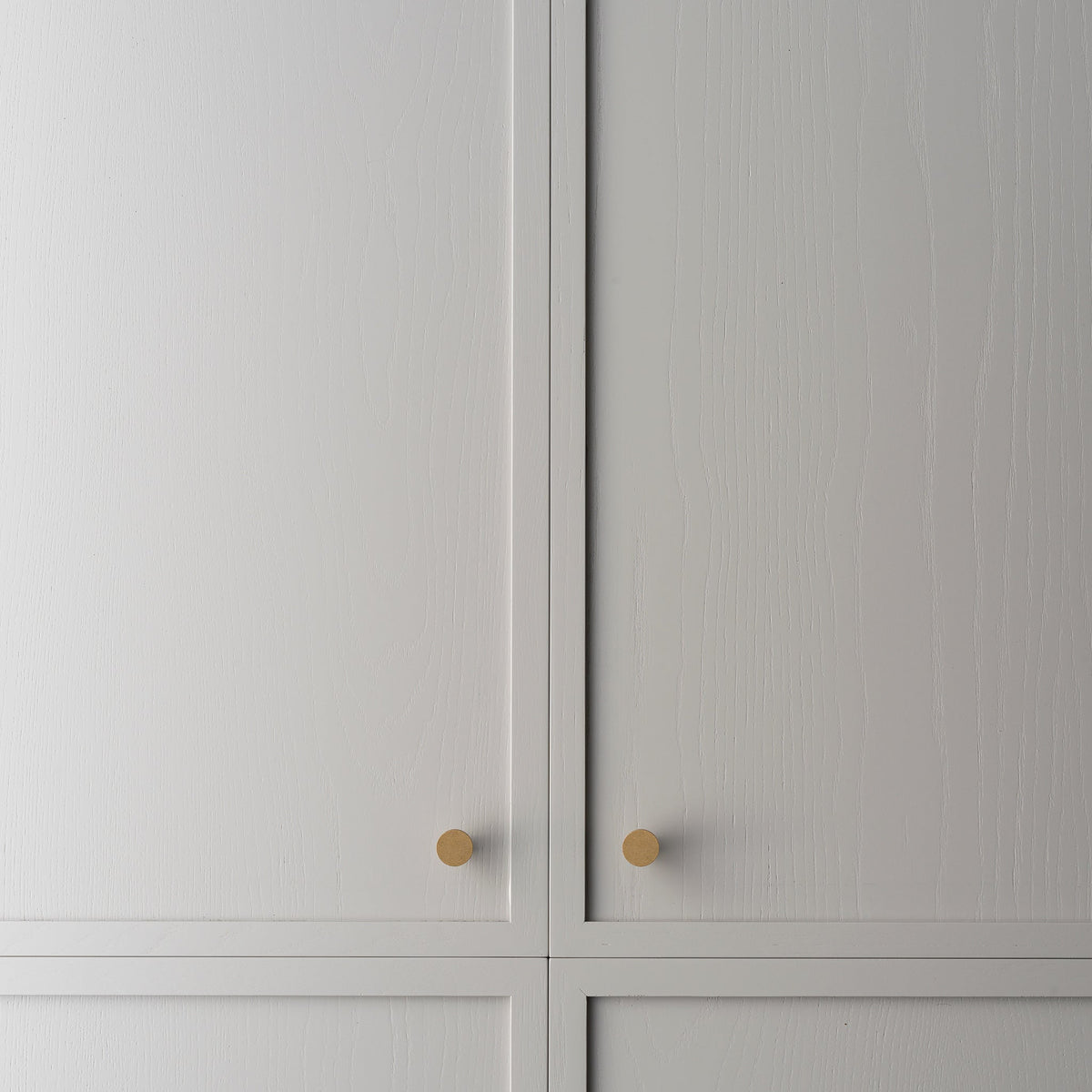 Ascot Knob Tumbled Brass — view 4