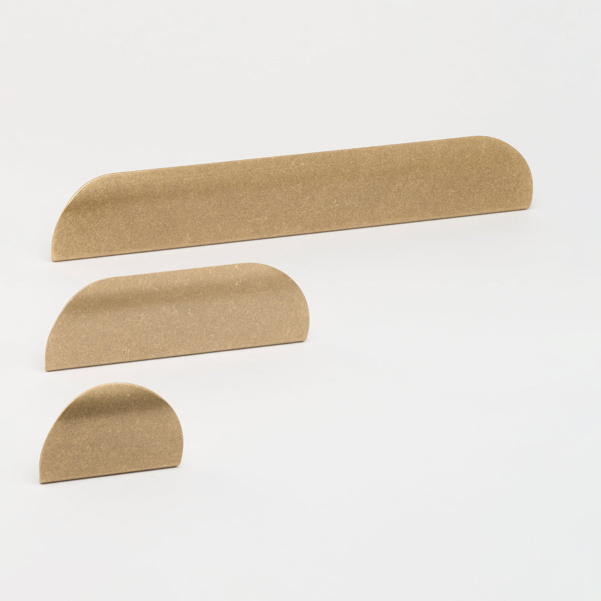 Carlisle Pull Tumbled Brass — view 6