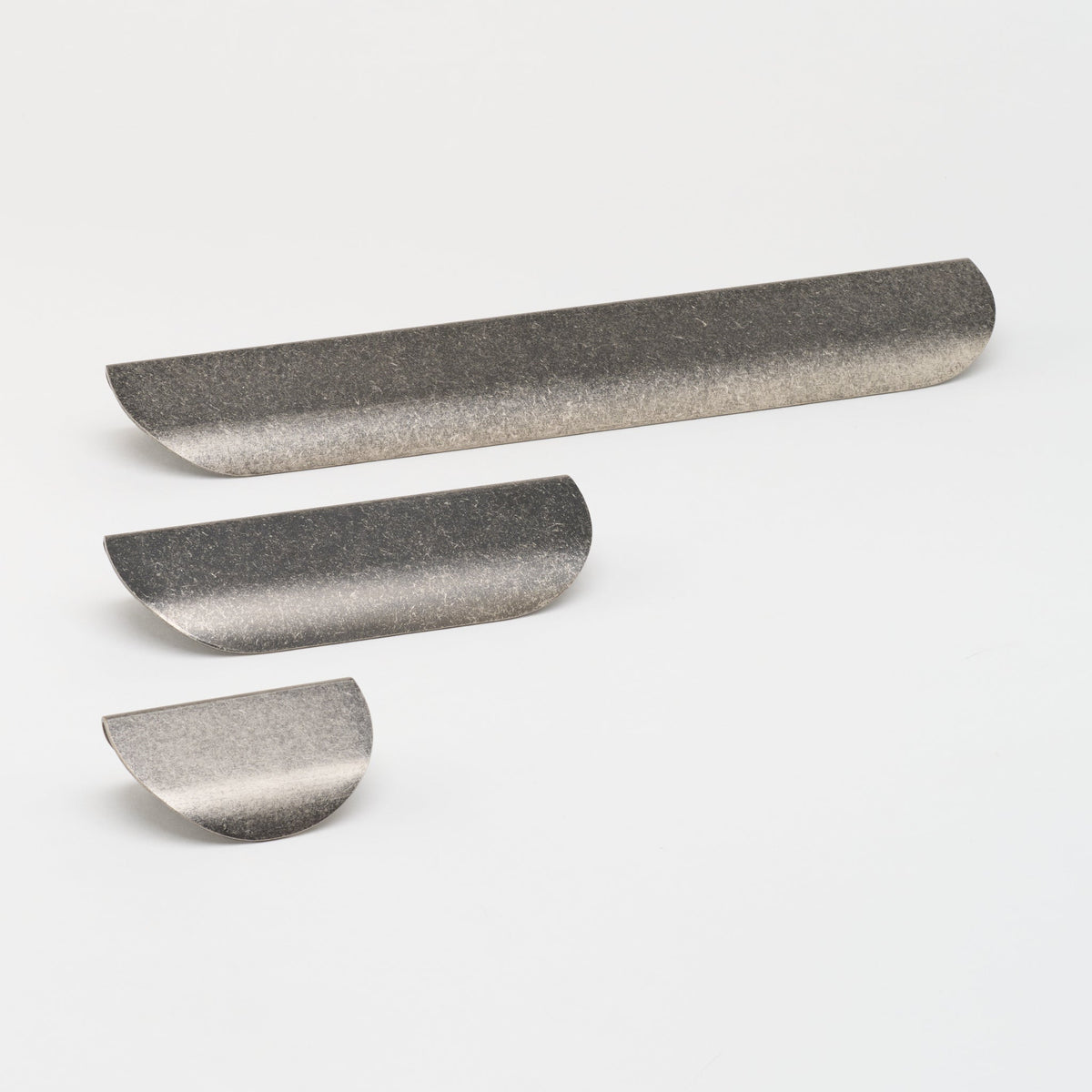 Carlisle Pull Tumbled Nickel — view 1