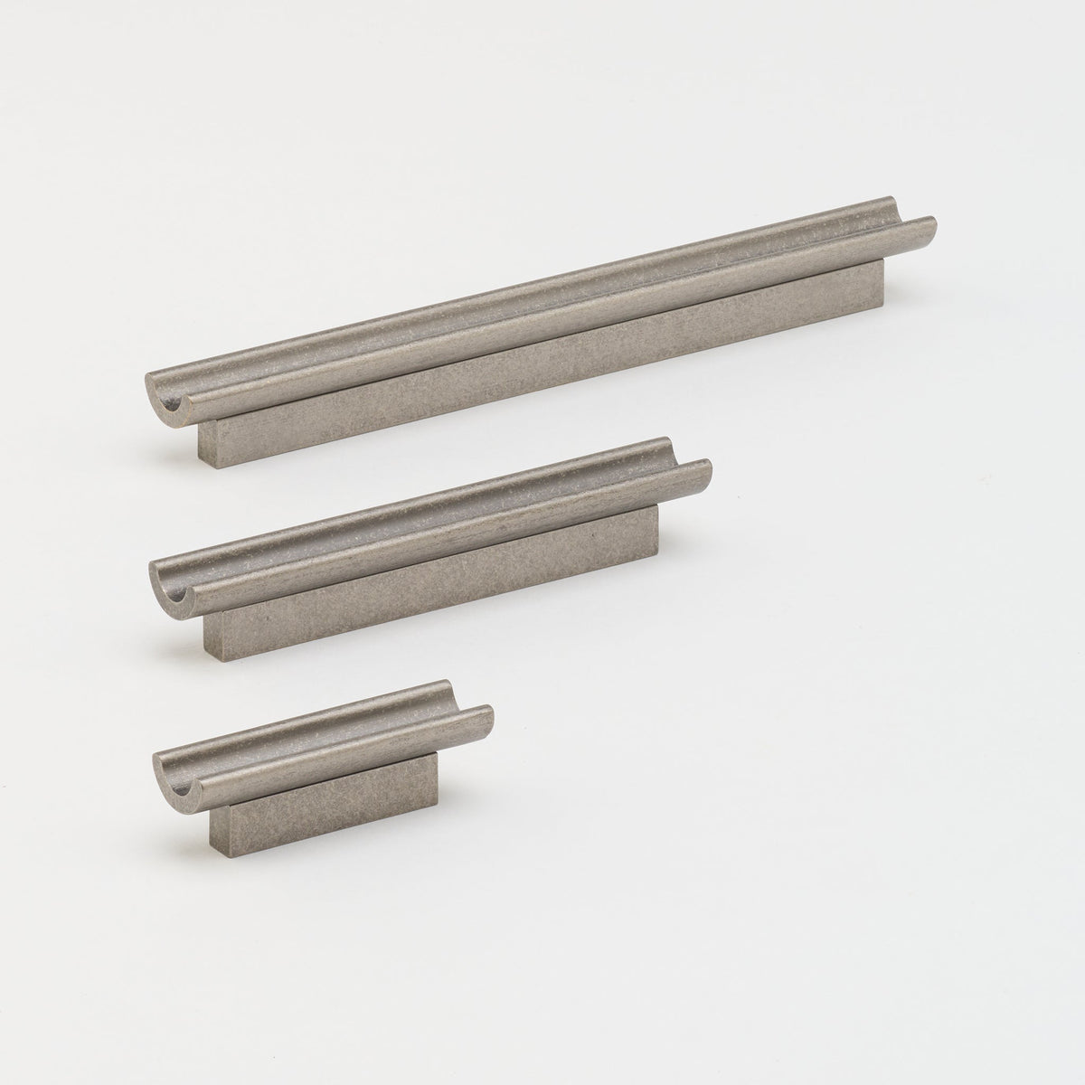 Inline Pull Tumbled Nickel — view 1