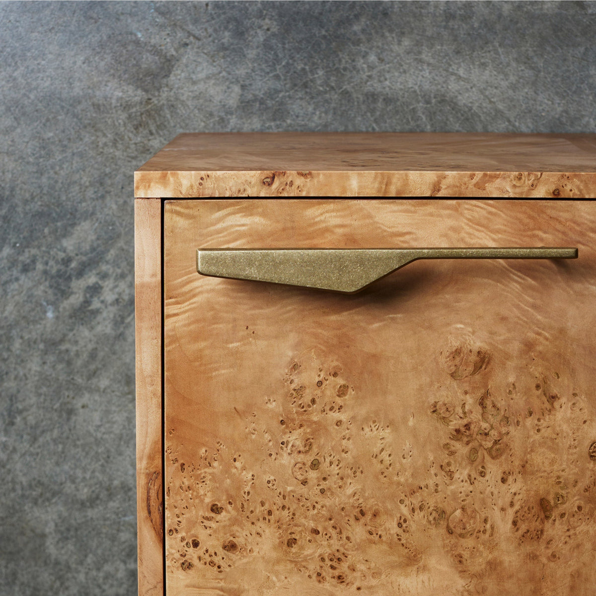 Outline_C Handle Tumbled Brass — view 5