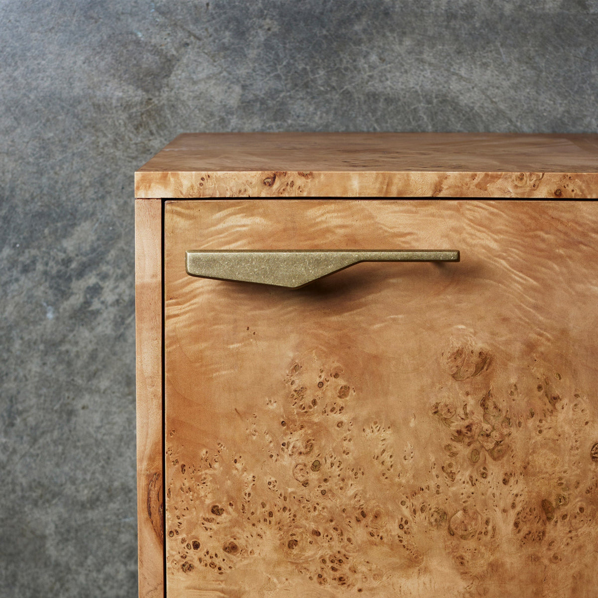Outline_C Handle Tumbled Brass — view 4