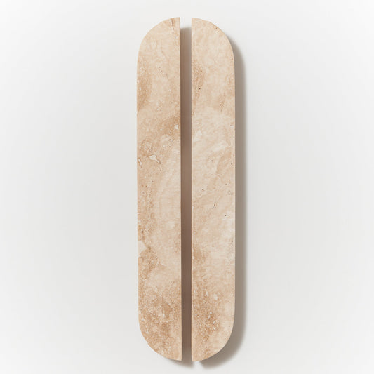Dot Travertine Handle Large — view 1