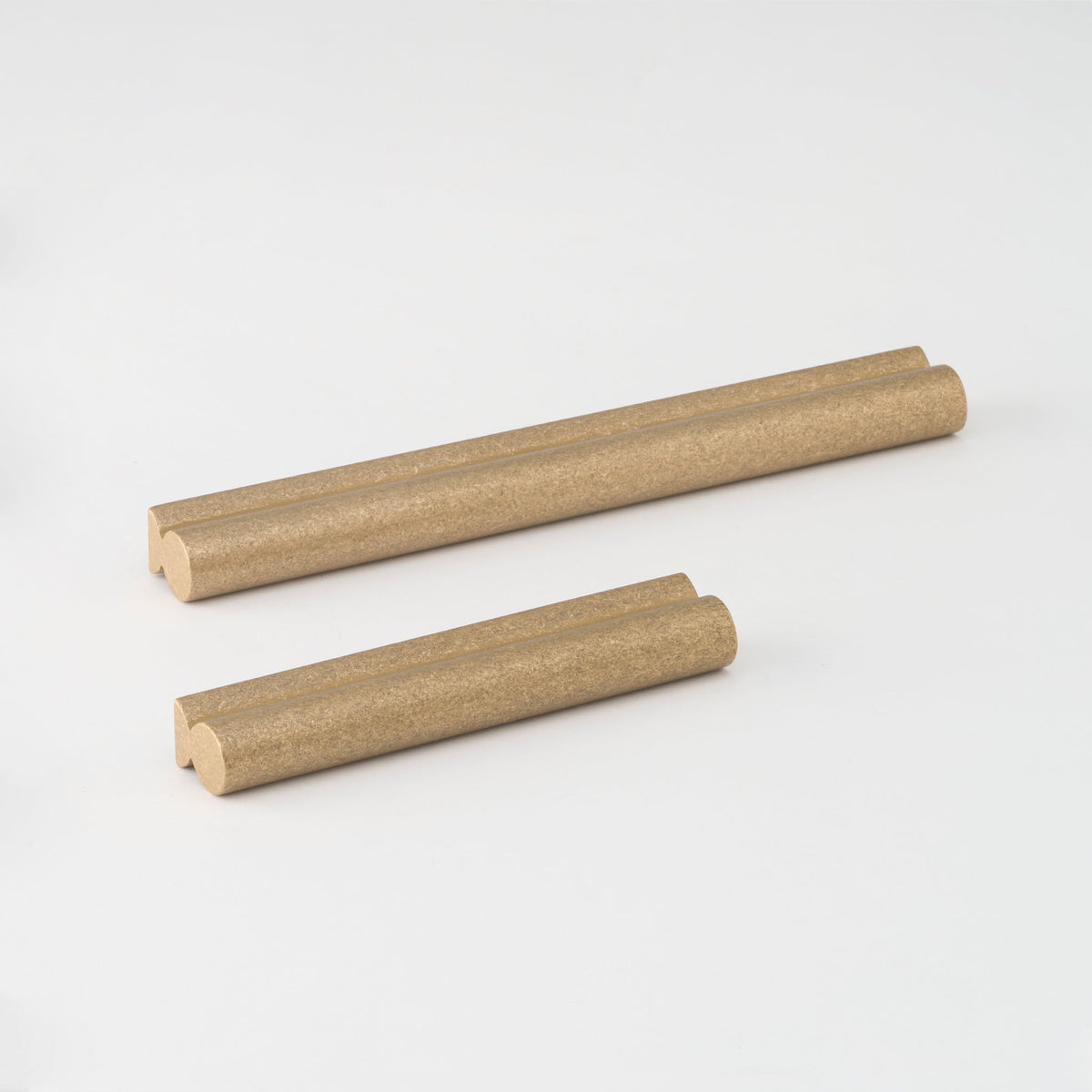 Fleur Pull Tumbled Brass — view 4