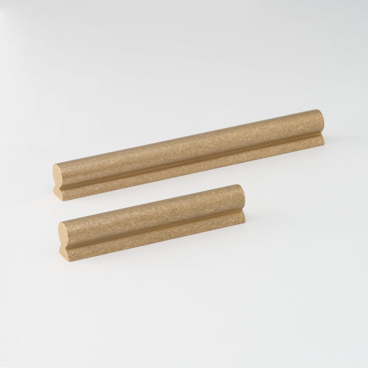 Fleur Pull Tumbled Brass — view 1
