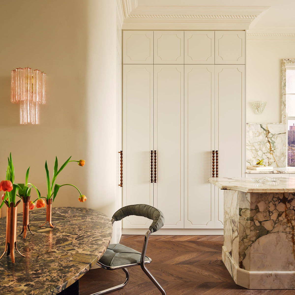 Forma Pull Tumbled Brass — view 6