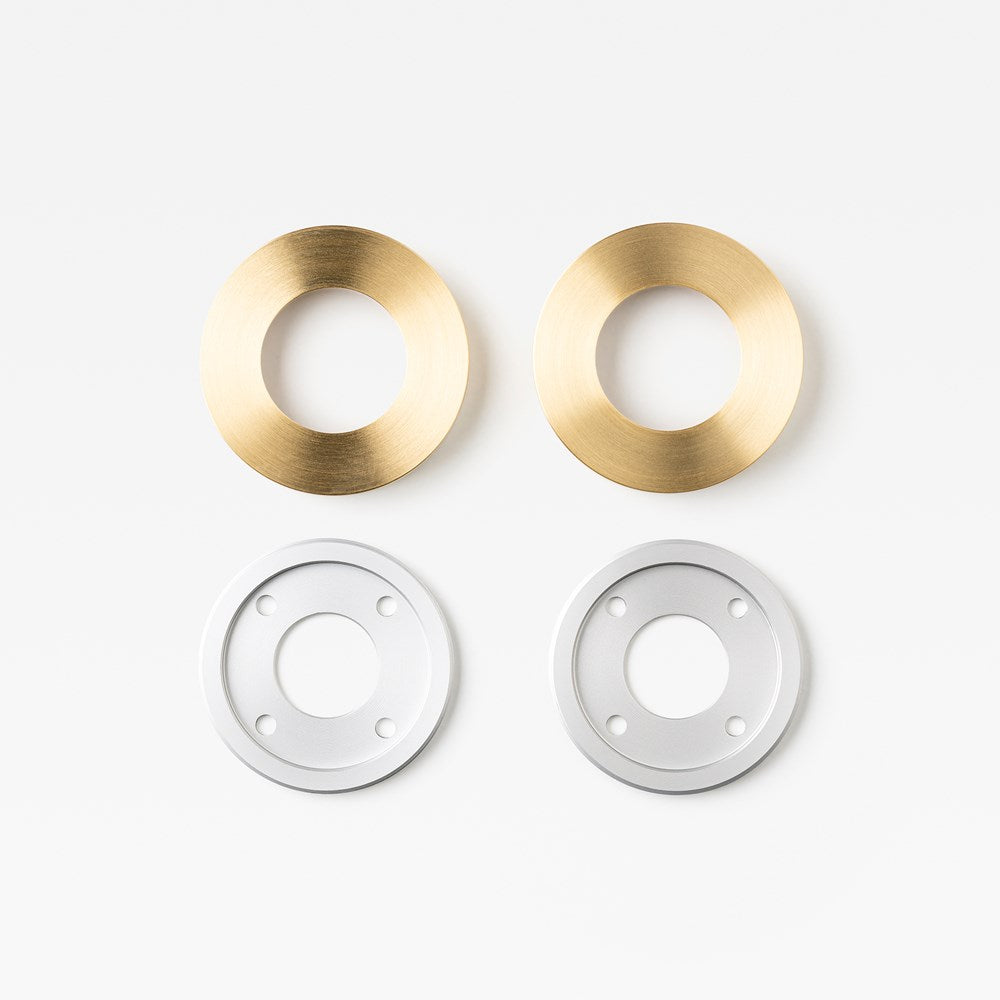 65mm Rose Adaptor Kit Brass — view 2