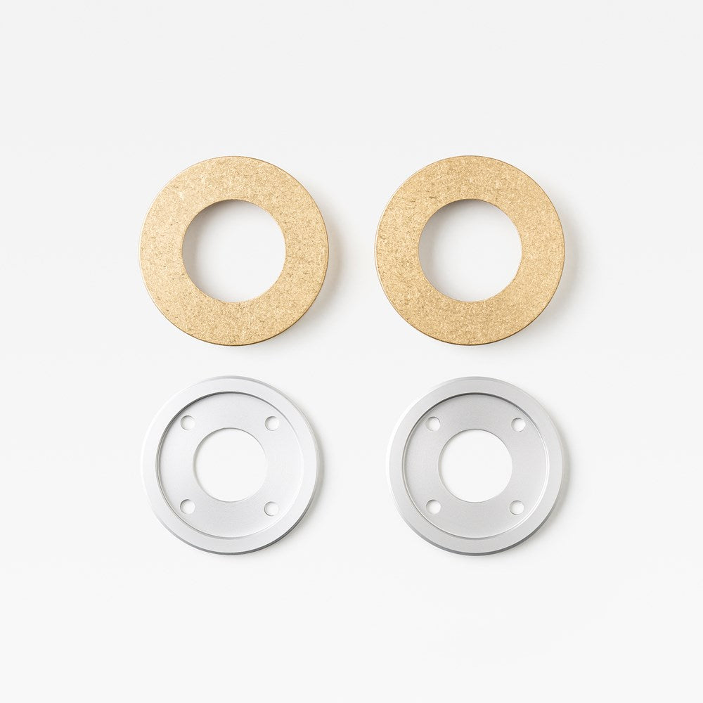 65mm Rose Adaptor Kit Tumbled Brass — view 2