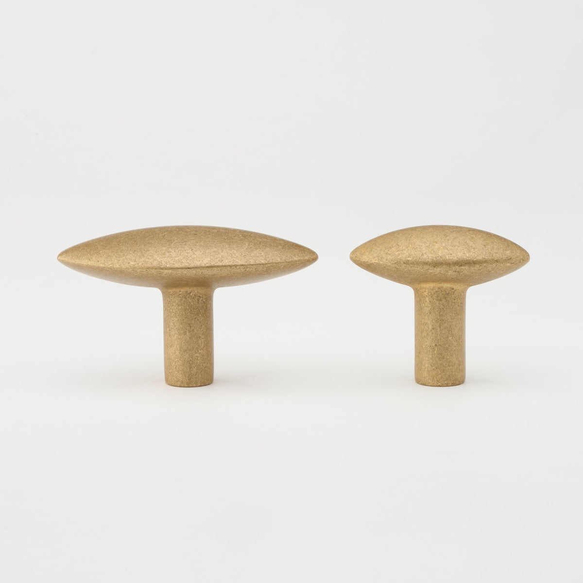 Almond Knob Tumbled Brass — view 5
