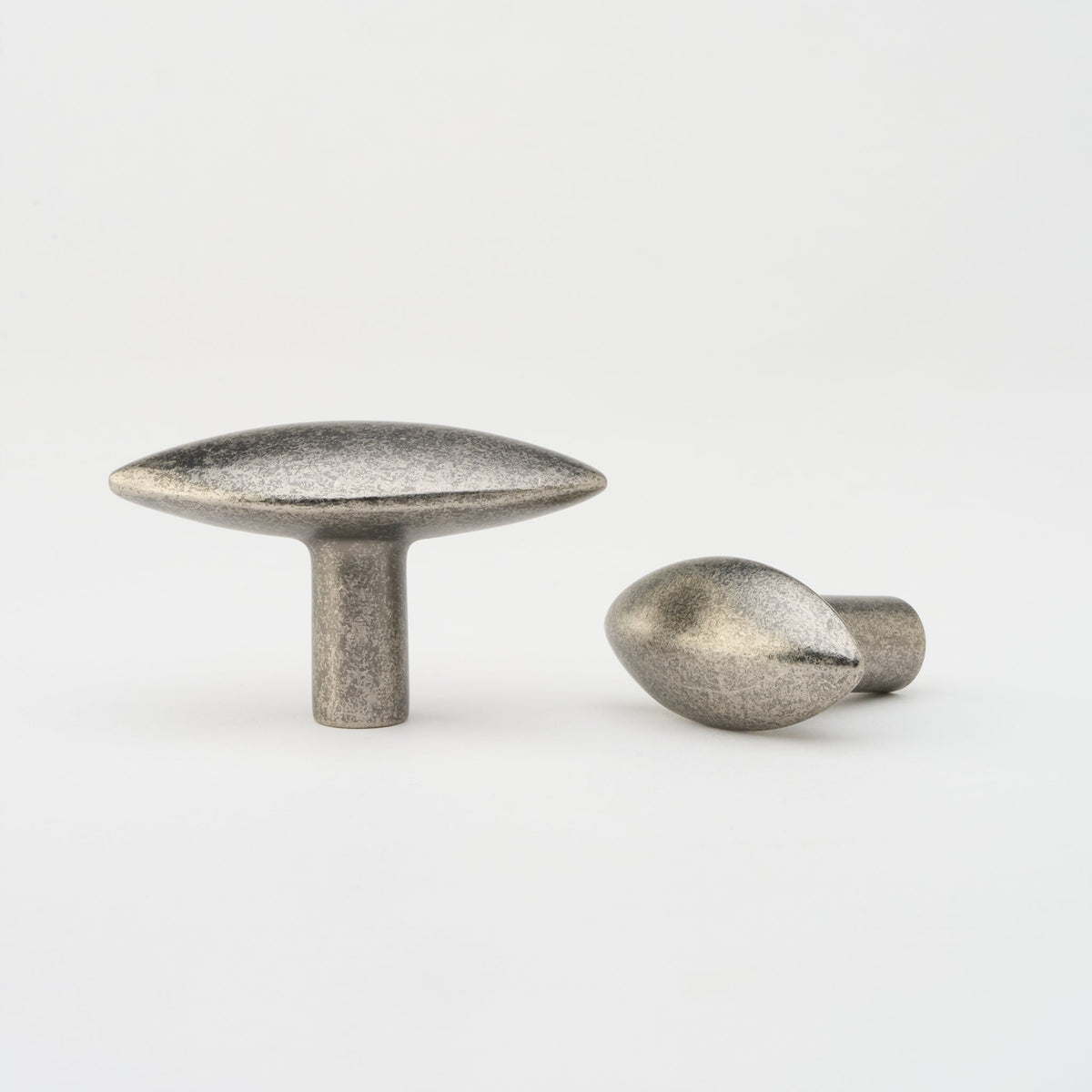 Almond Knob Tumbled Nickel — view 4