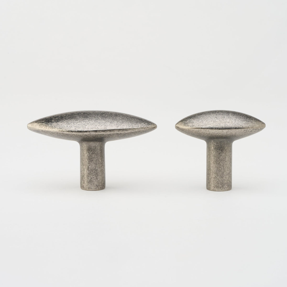Almond Knob Tumbled Nickel — view 5