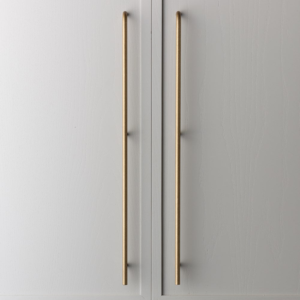 Brera Handle Tumbled Brass Large — view 3