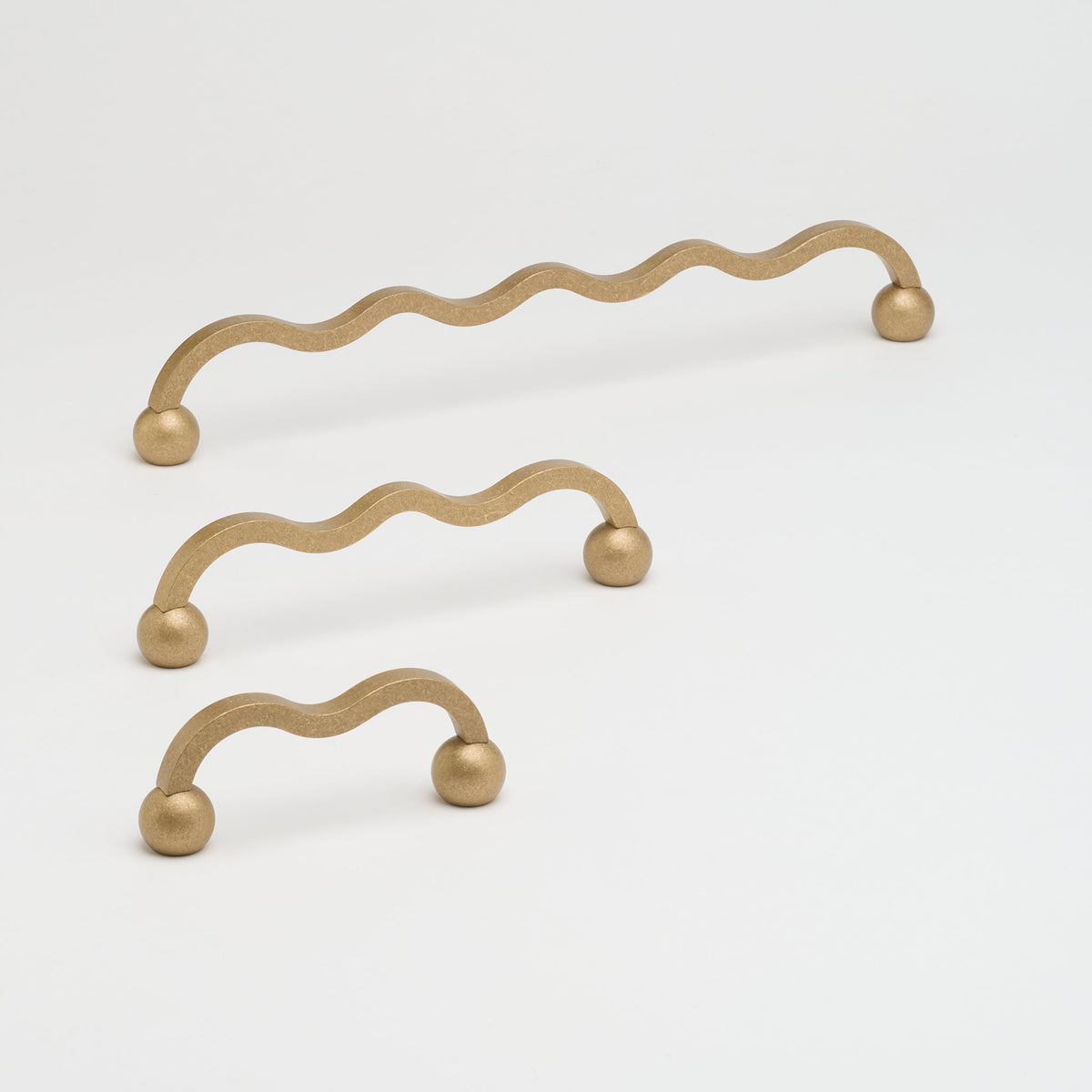Capri Pull Tumbled Brass — view 1